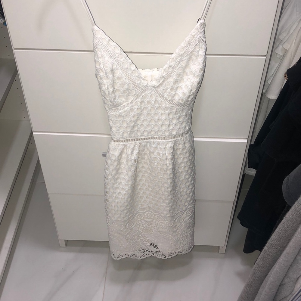 NEVER WORN! white crochet dress